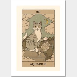 Aquarius Cat Posters and Art